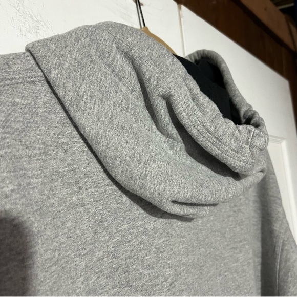 Champion Hoodie Sweatshirt Gray Logo Spellout Size XL Retro Loungewear Cozy - Picture 6 of 6